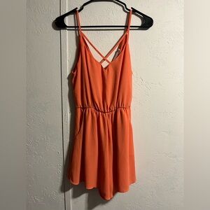 🎉🎉2x1🎉🎉Orange Sleeveless Romper